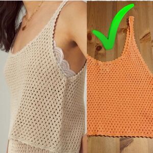 Aritzia Wilfred Caraway Tank orange Small @C